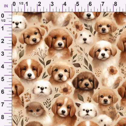 Cubist Canines Pattern 10 Minky Fabric