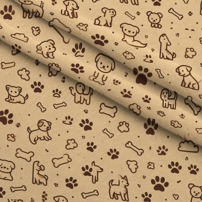 Cubist Canines Pattern 16 Minky Fabric