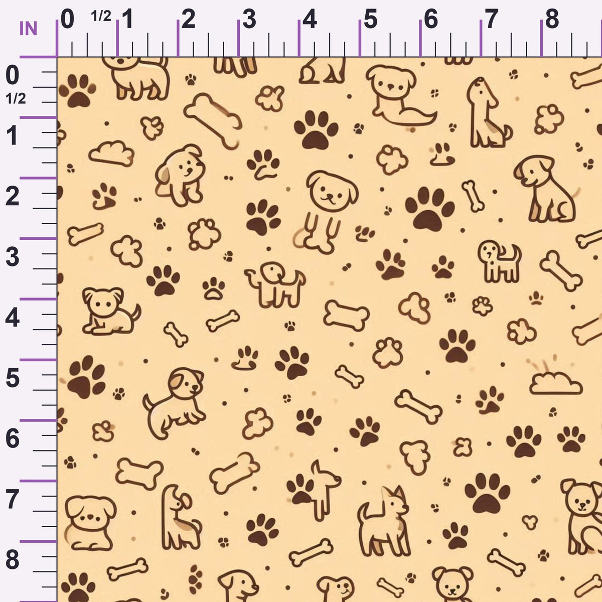 Cubist Canines Pattern 16 Minky Fabric