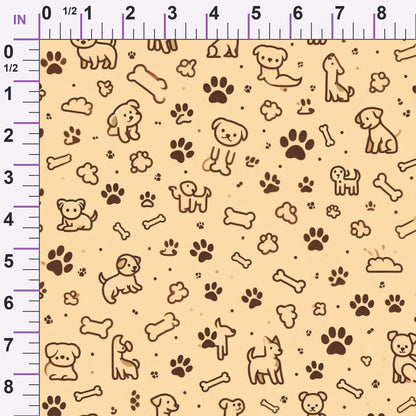 Cubist Canines Pattern 16 Minky Fabric