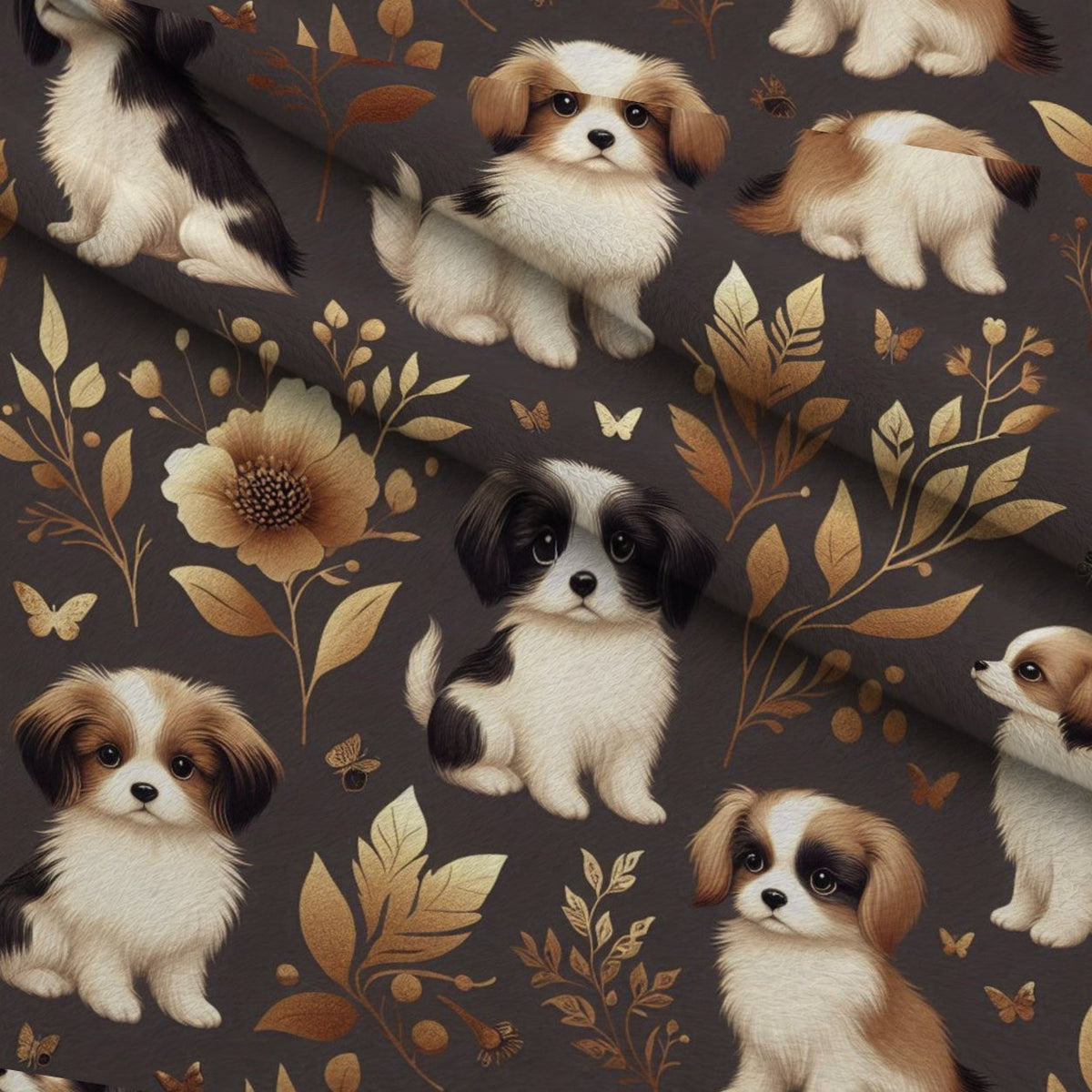 Cubist Canines Pattern 18 Minky Fabric
