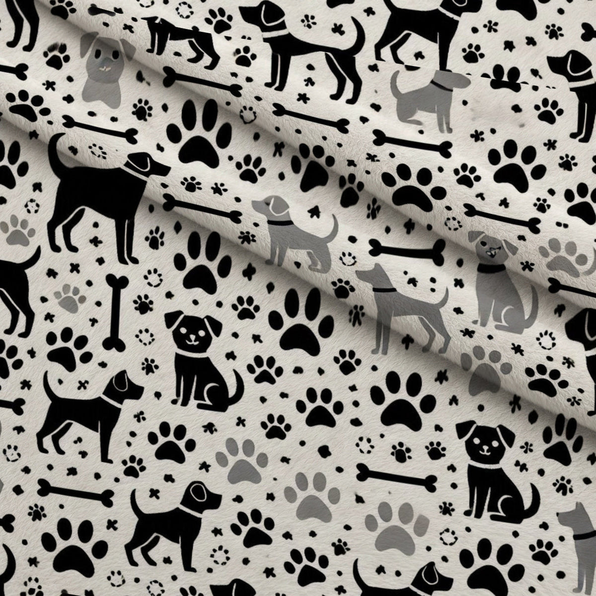 Cubist Canines Pattern 20 Minky Fabric
