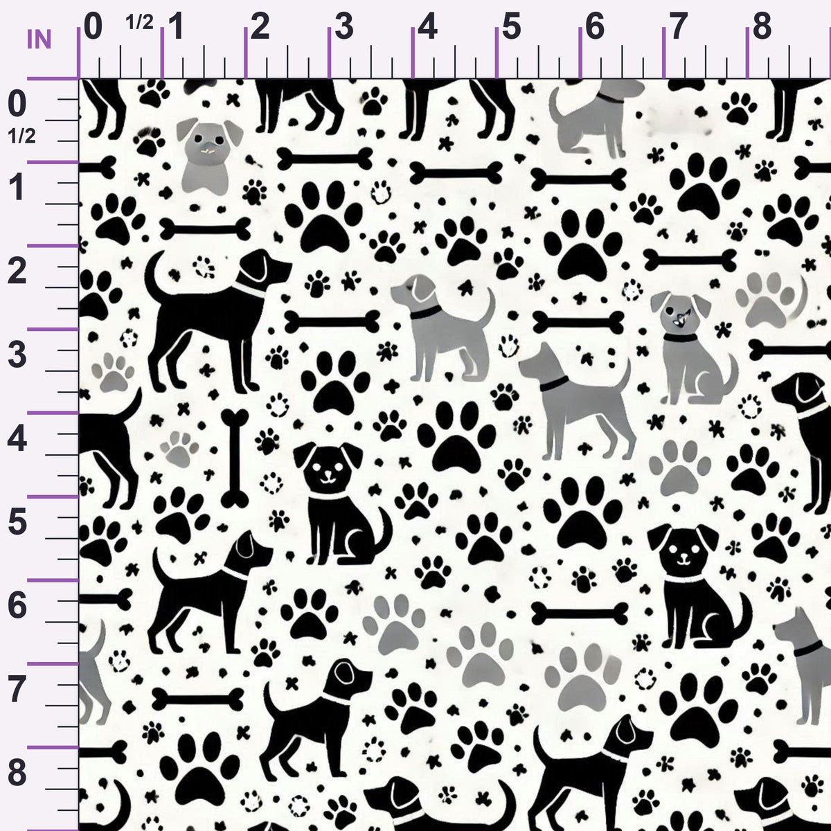 Cubist Canines Pattern 20 Minky Fabric