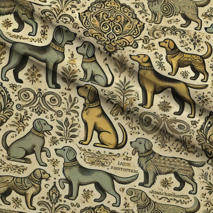 Cubist Canines Pattern 24 Minky Fabric