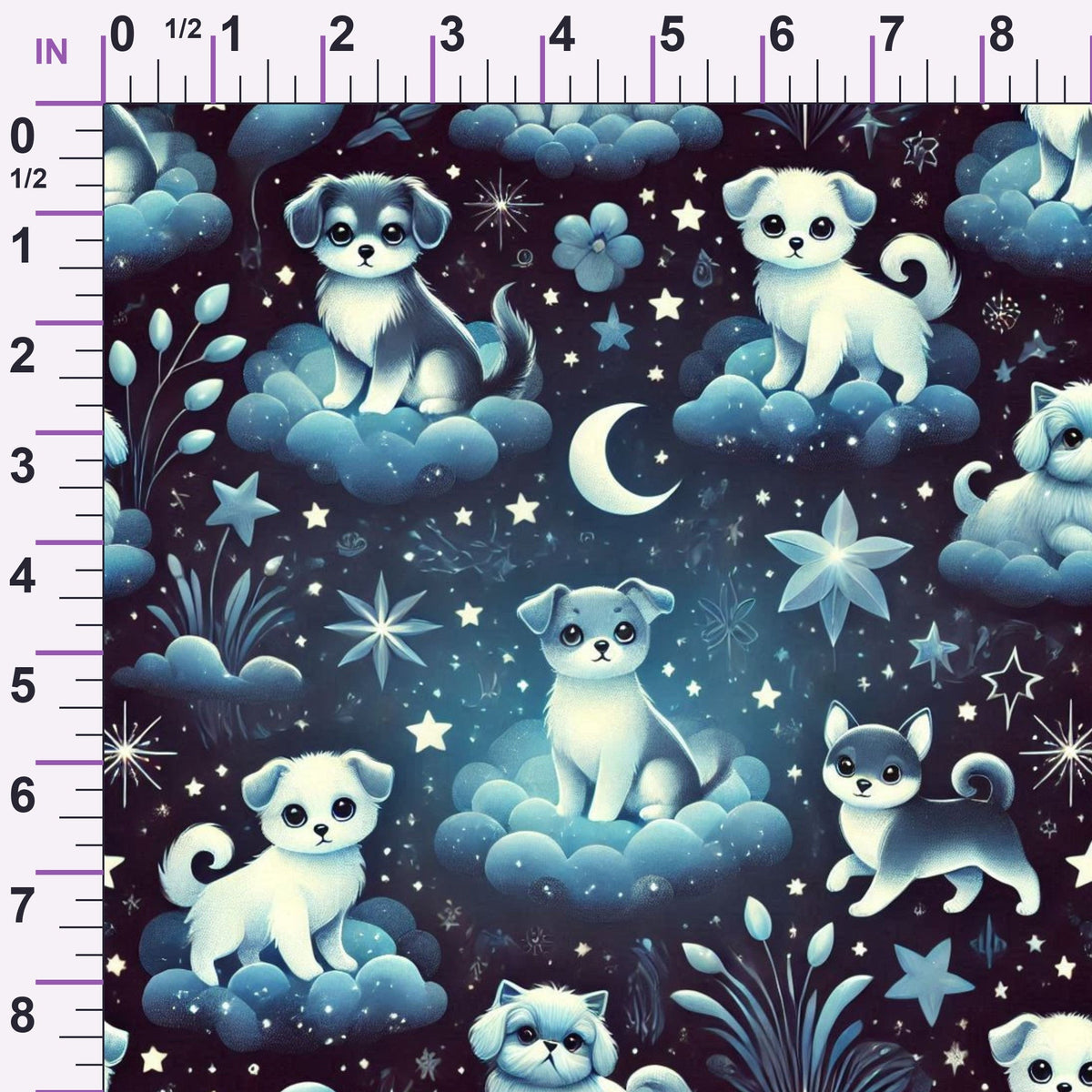 Cubist Canines Pattern 28 Minky Fabric