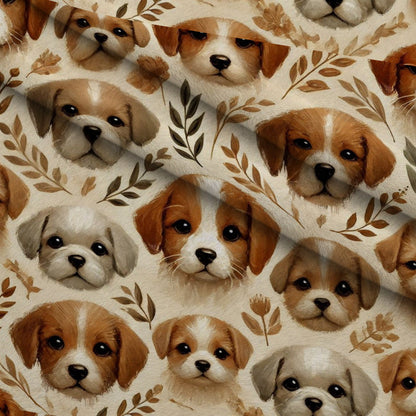 Cubist Canines Pattern 3 Minky Fabric