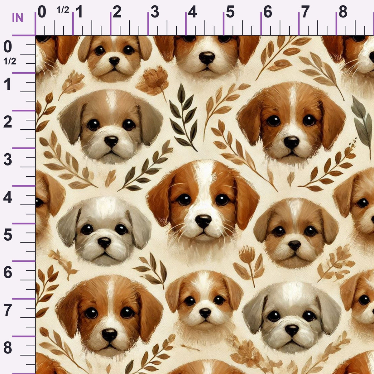 Cubist Canines Pattern 3 Minky Fabric