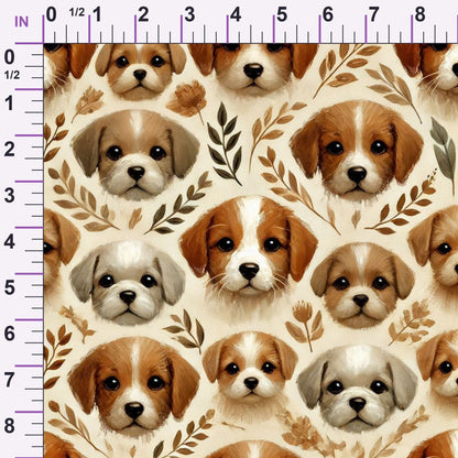 Cubist Canines Pattern 3 Minky Fabric