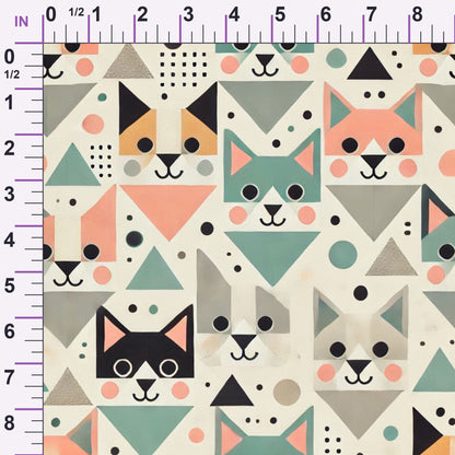 Cubist Canines Pattern 31 Minky Fabric