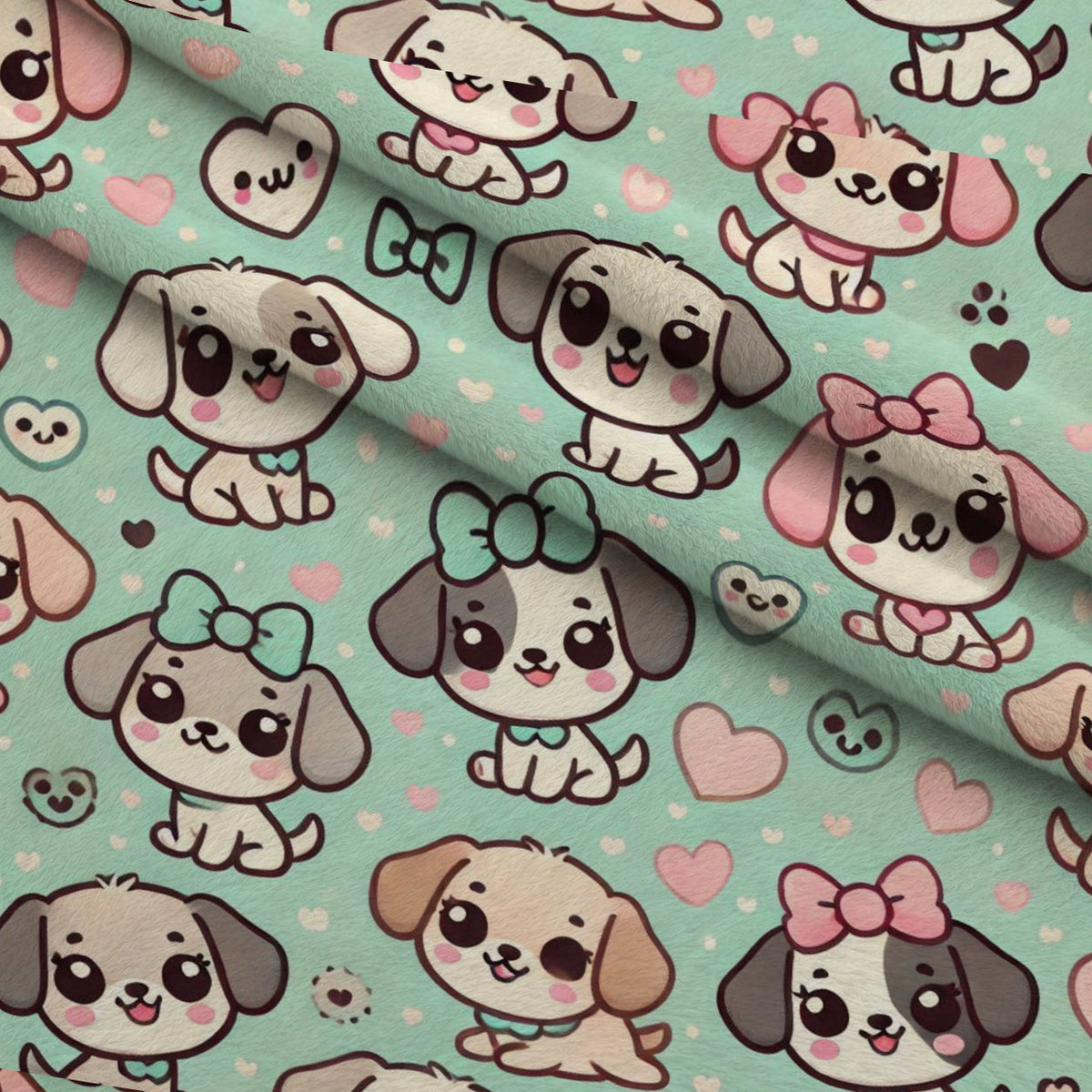 Cubist Canines Pattern 33 Minky Fabric