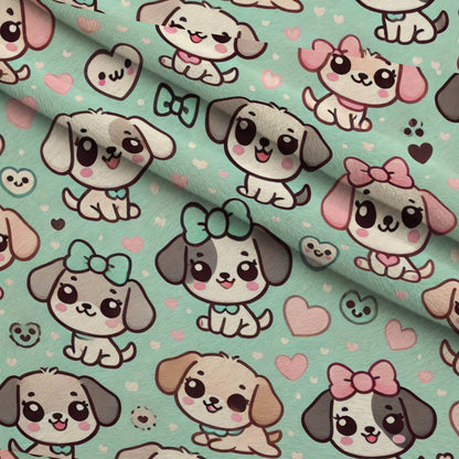 Cubist Canines Pattern 33 Minky Fabric