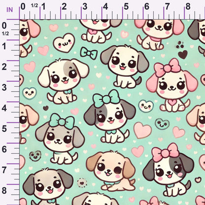 Cubist Canines Pattern 33 Minky Fabric