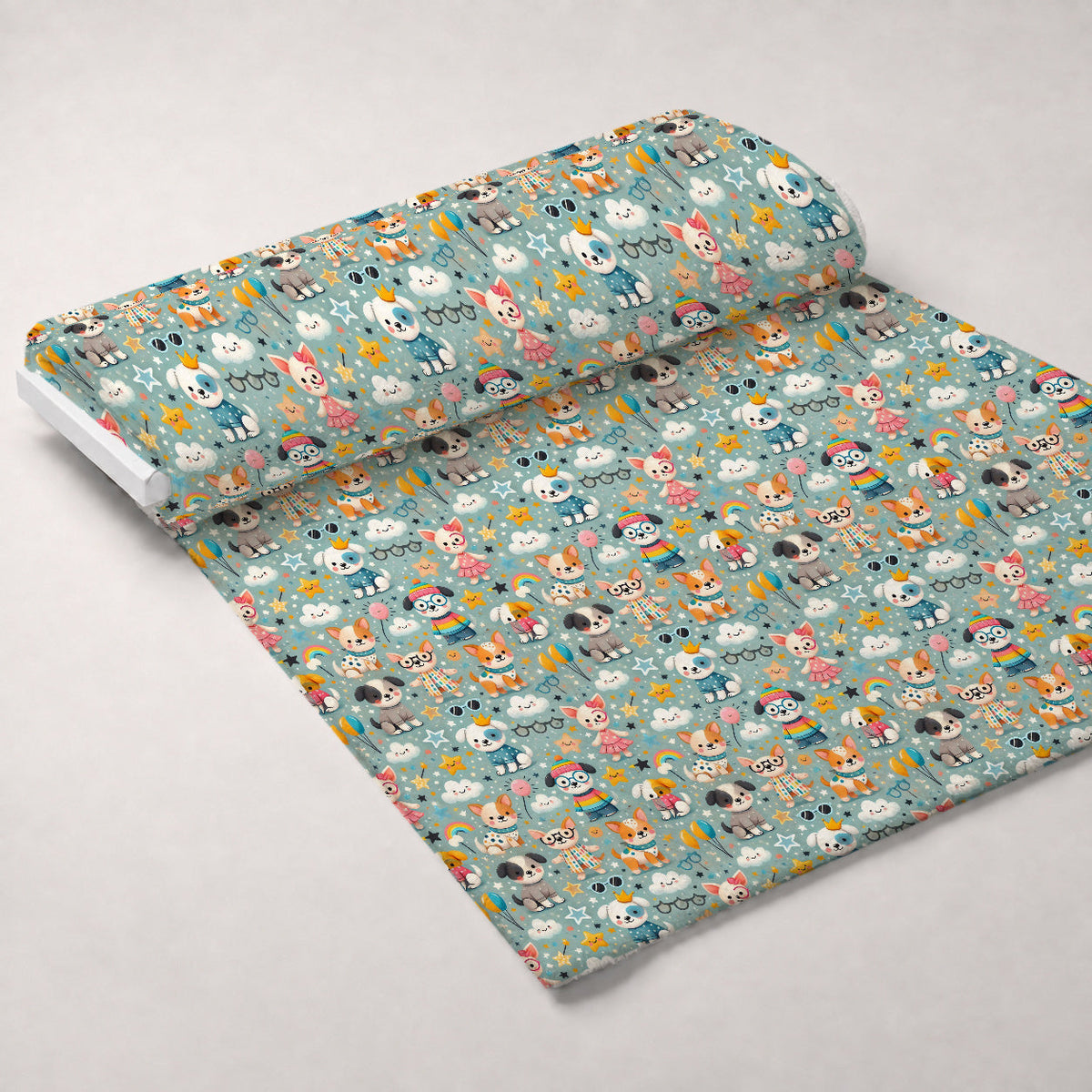 Cubist Canines Pattern 4 Minky Fabric
