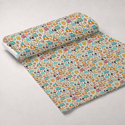 Cubist Canines Pattern 5 Minky Fabric