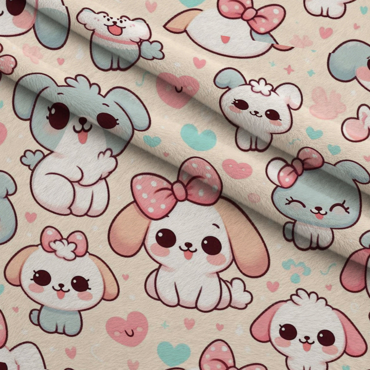 Cubist Canines Pattern 6 Minky Fabric