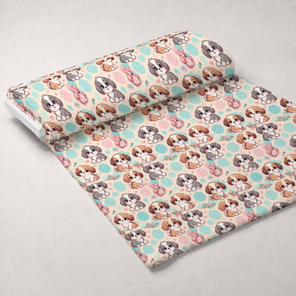 Cubist Canines Pattern 7 Minky Fabric