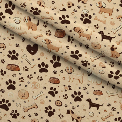 Cubist Canines Pattern 8 Minky Fabric