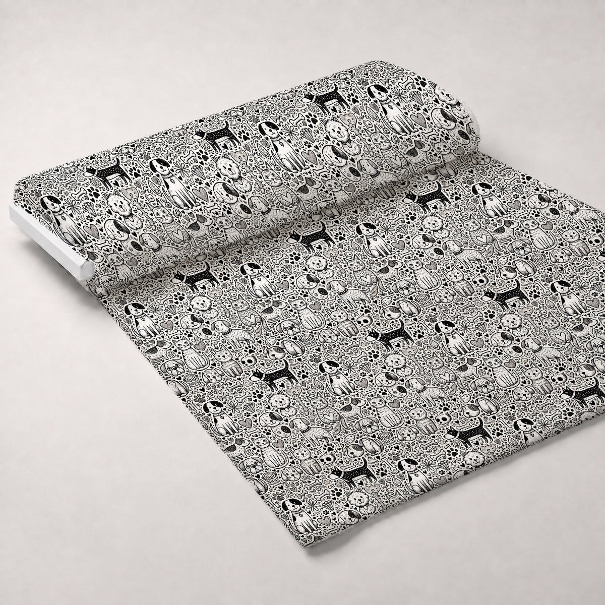Cubist Canines Pattern 9 Minky Fabric