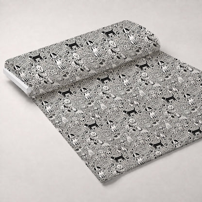 Cubist Canines Pattern 9 Minky Fabric
