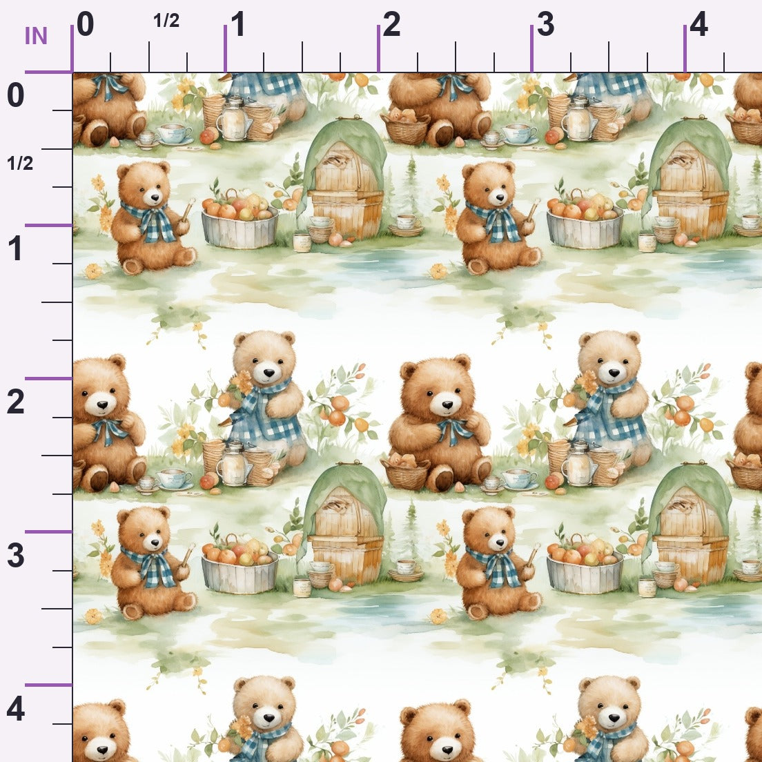 Cuddly Cubs Pattern 1 Minky Fabric