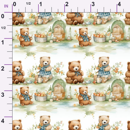 Cuddly Cubs Pattern 1 Minky Fabric