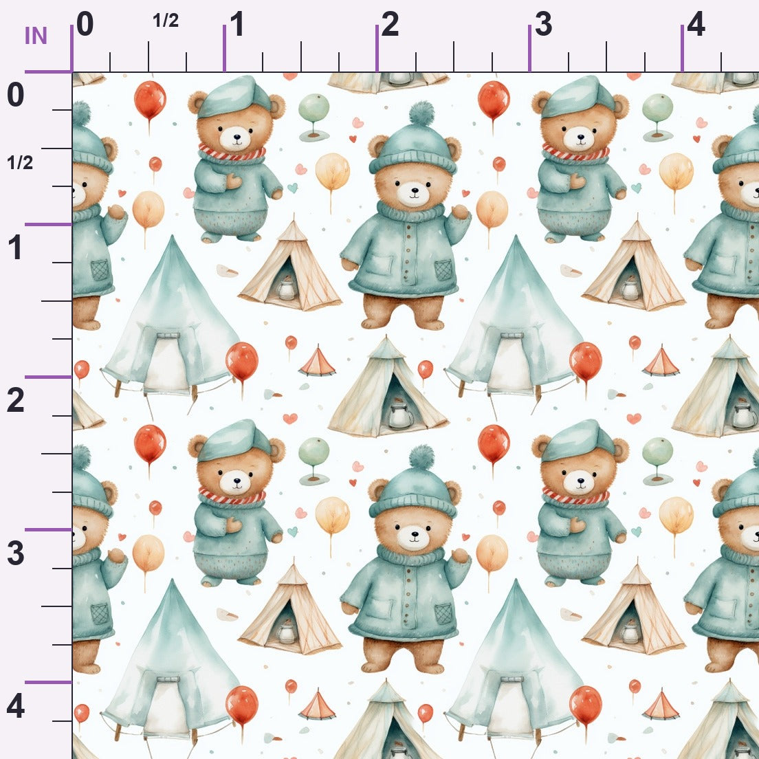 Cuddly Cubs Pattern 7 Minky Fabric