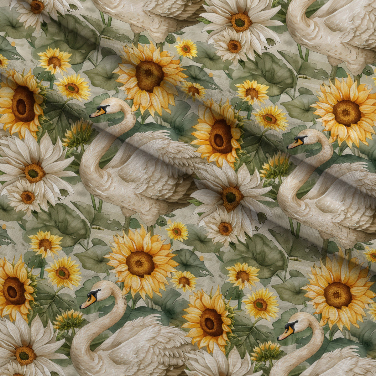 Cygnet Blooms Pattern 1 Minky Fabric