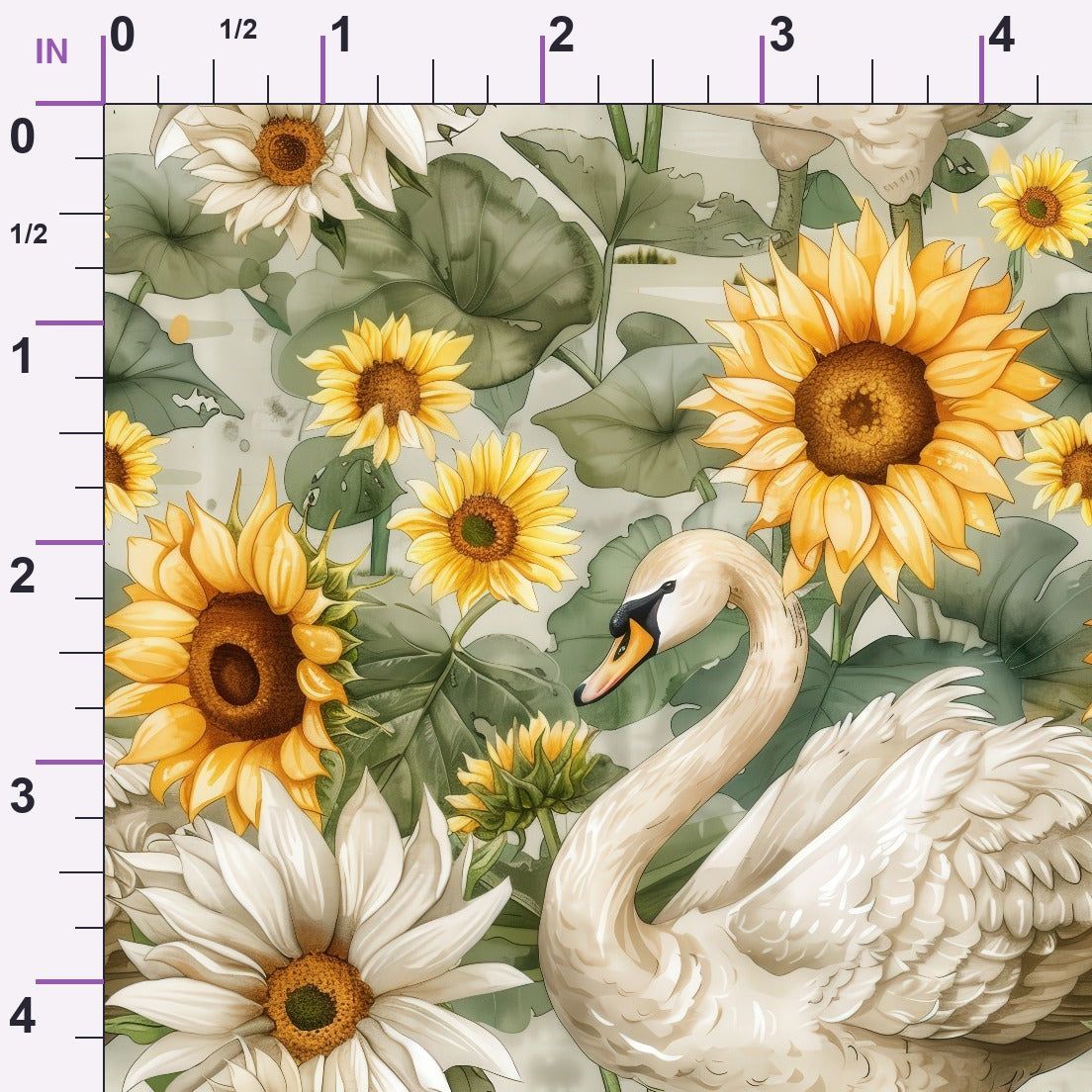 Cygnet Blooms Pattern 1 Minky Fabric