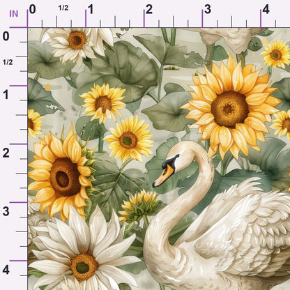 Cygnet Blooms Pattern 1 Minky Fabric