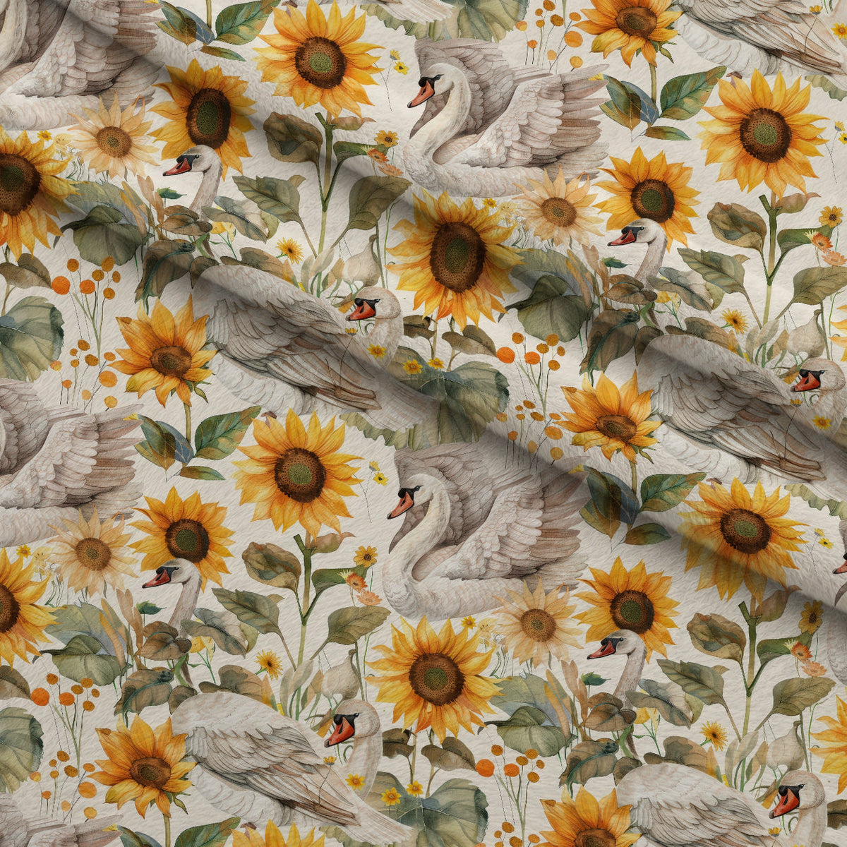 Cygnet Blooms Pattern 2 Minky Fabric