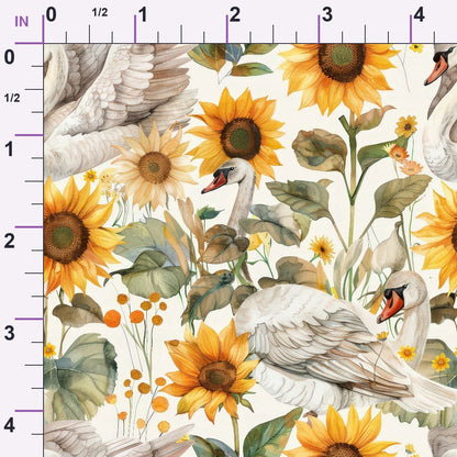 Cygnet Blooms Pattern 2 Minky Fabric