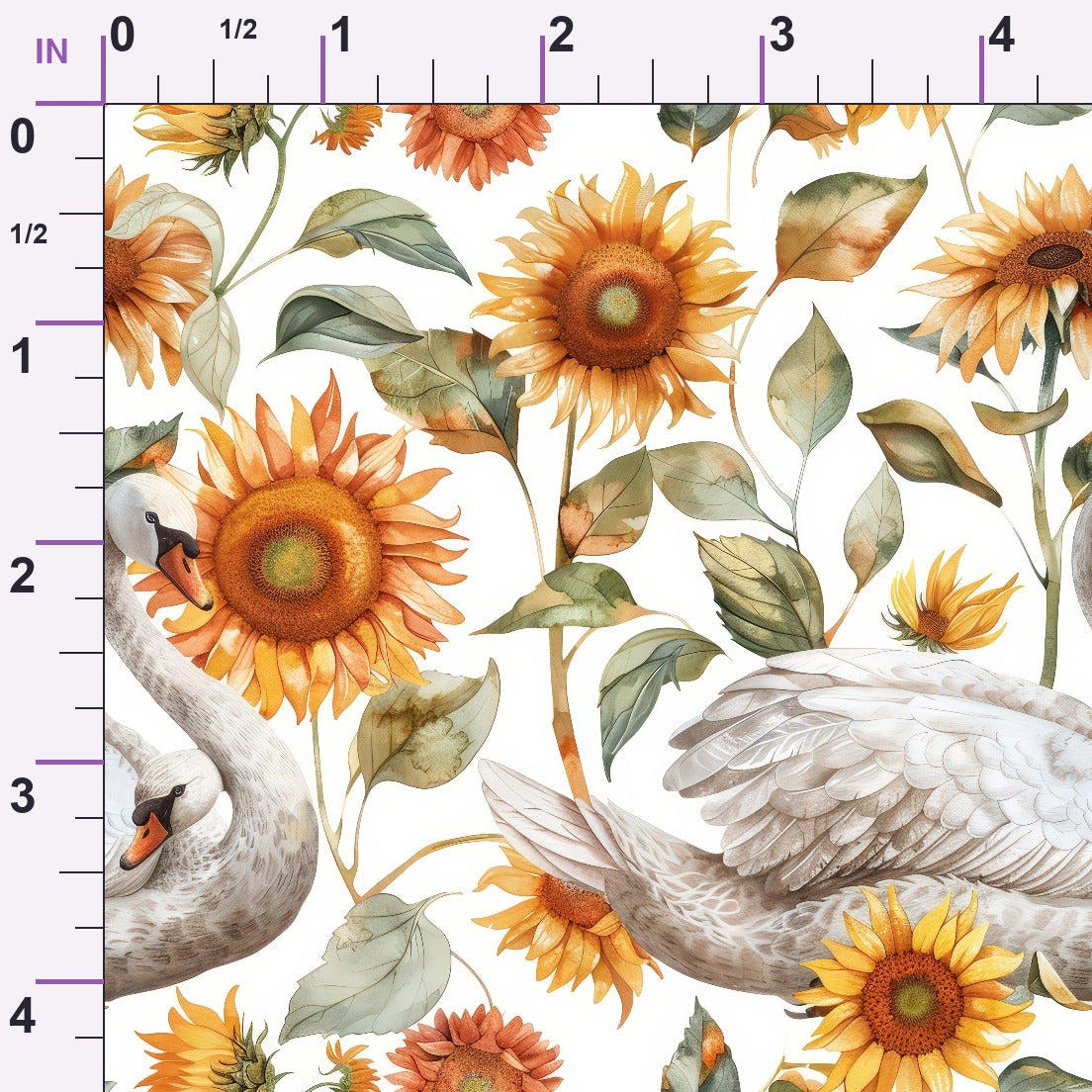 Cygnet Blooms Pattern 5 Minky Fabric