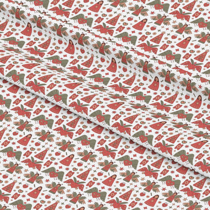 Scandinavian Folk Christmas Pattern 8 Quilting Cotton Fabric