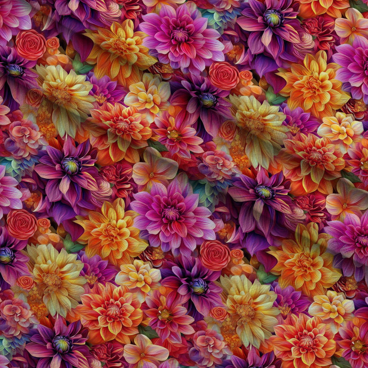 Dahlia Dreams Pattern 10 Minky Fabric