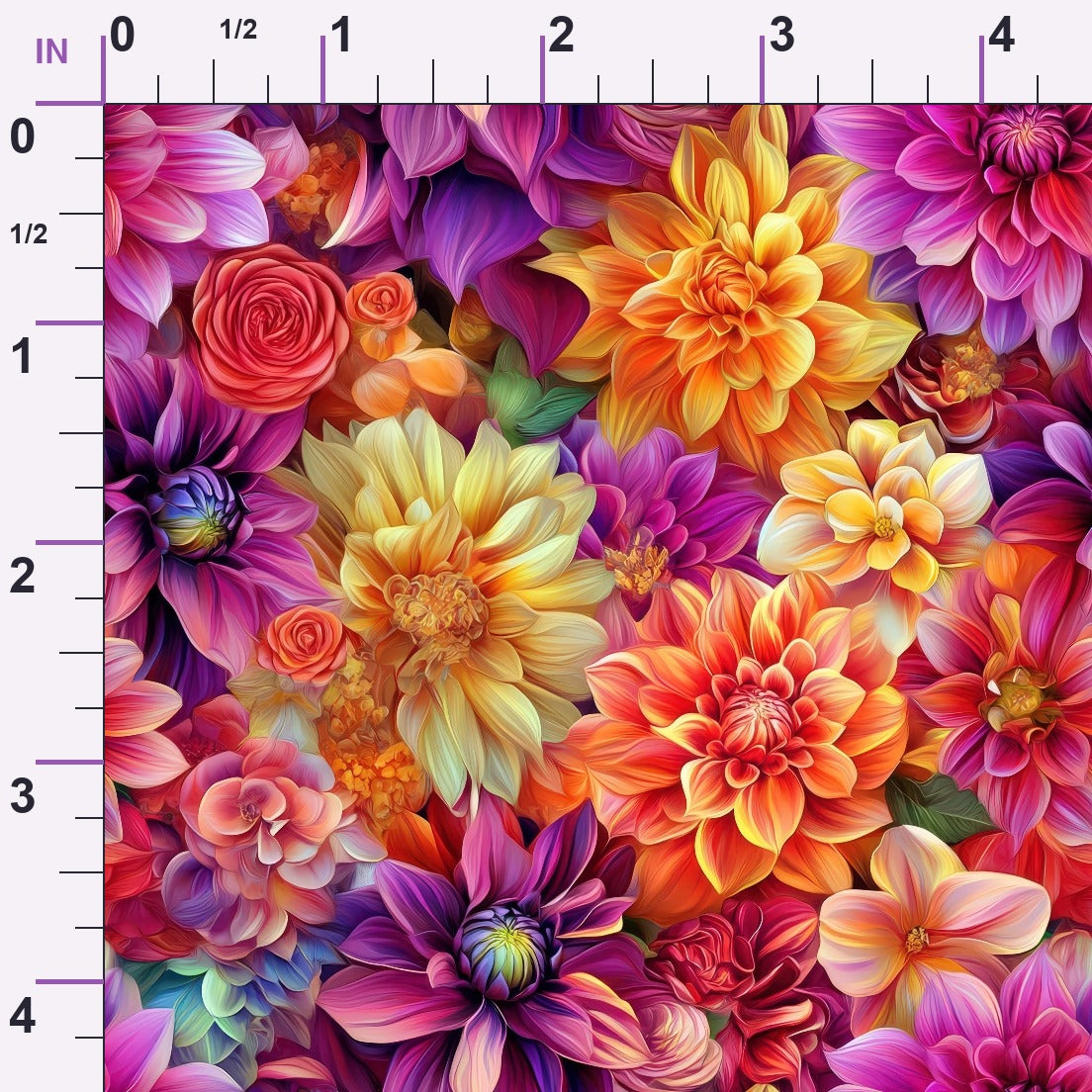 Dahlia Dreams Pattern 10 Minky Fabric