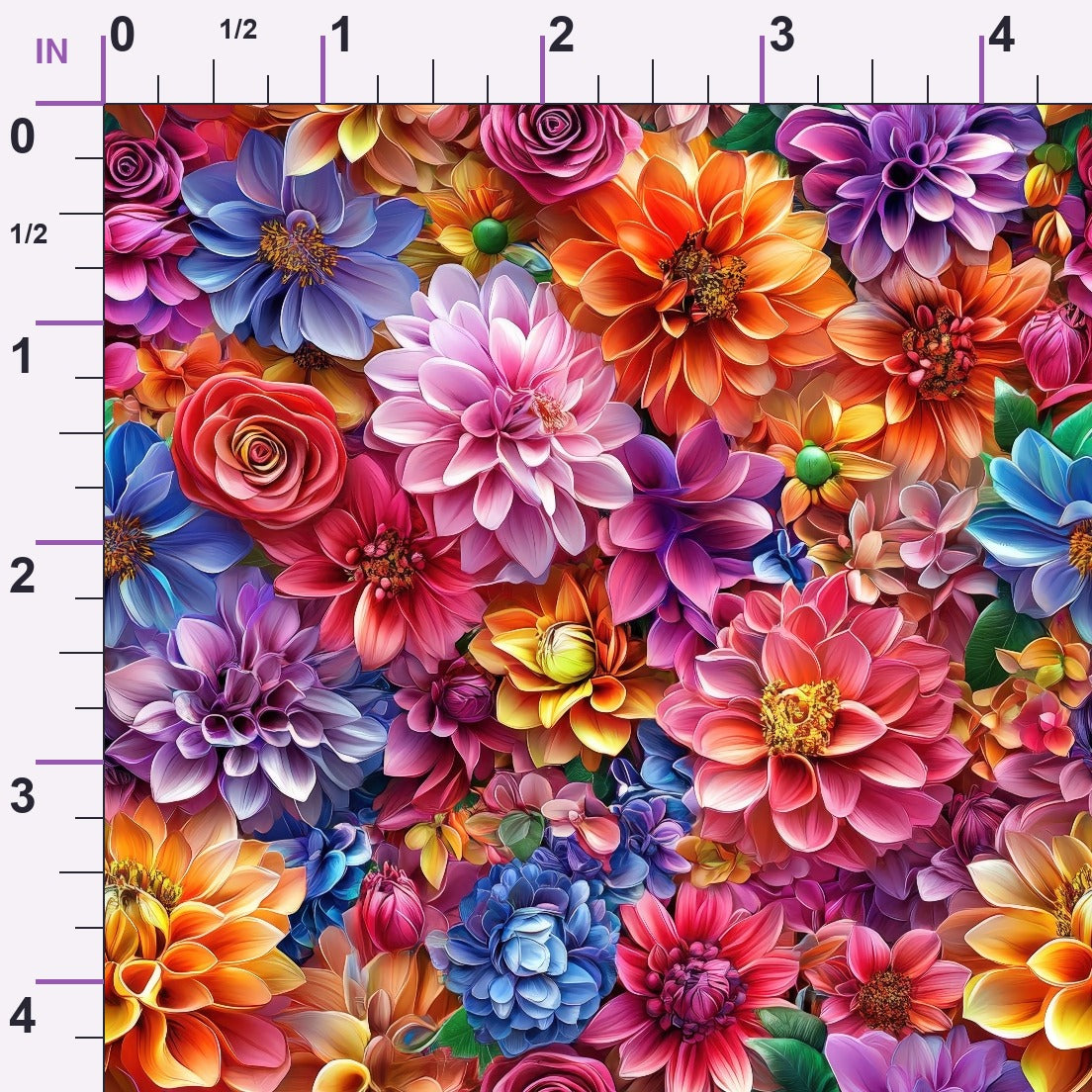 Dahlia Dreams Pattern 12 Minky Fabric