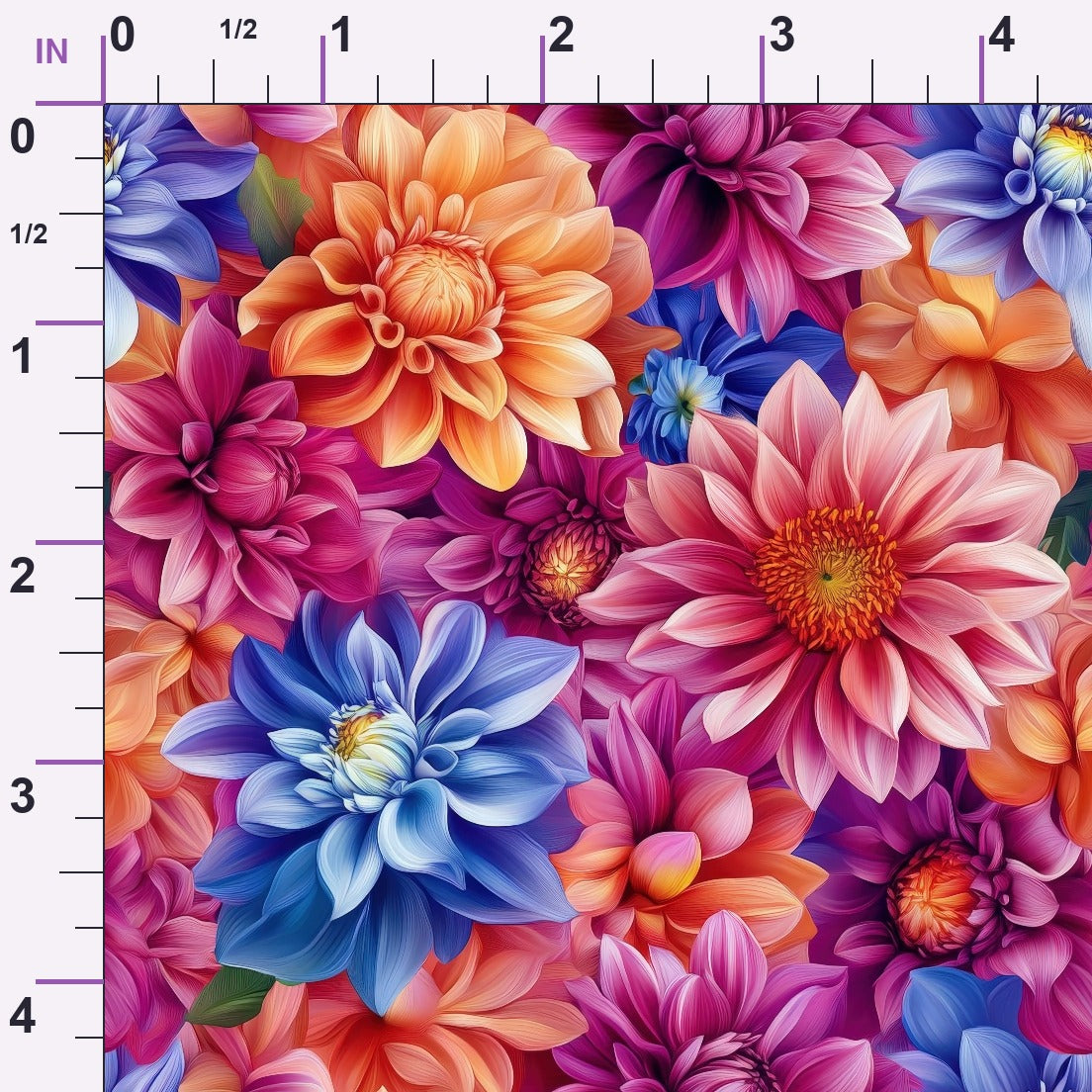 Dahlia Dreams Pattern 5 Minky Fabric
