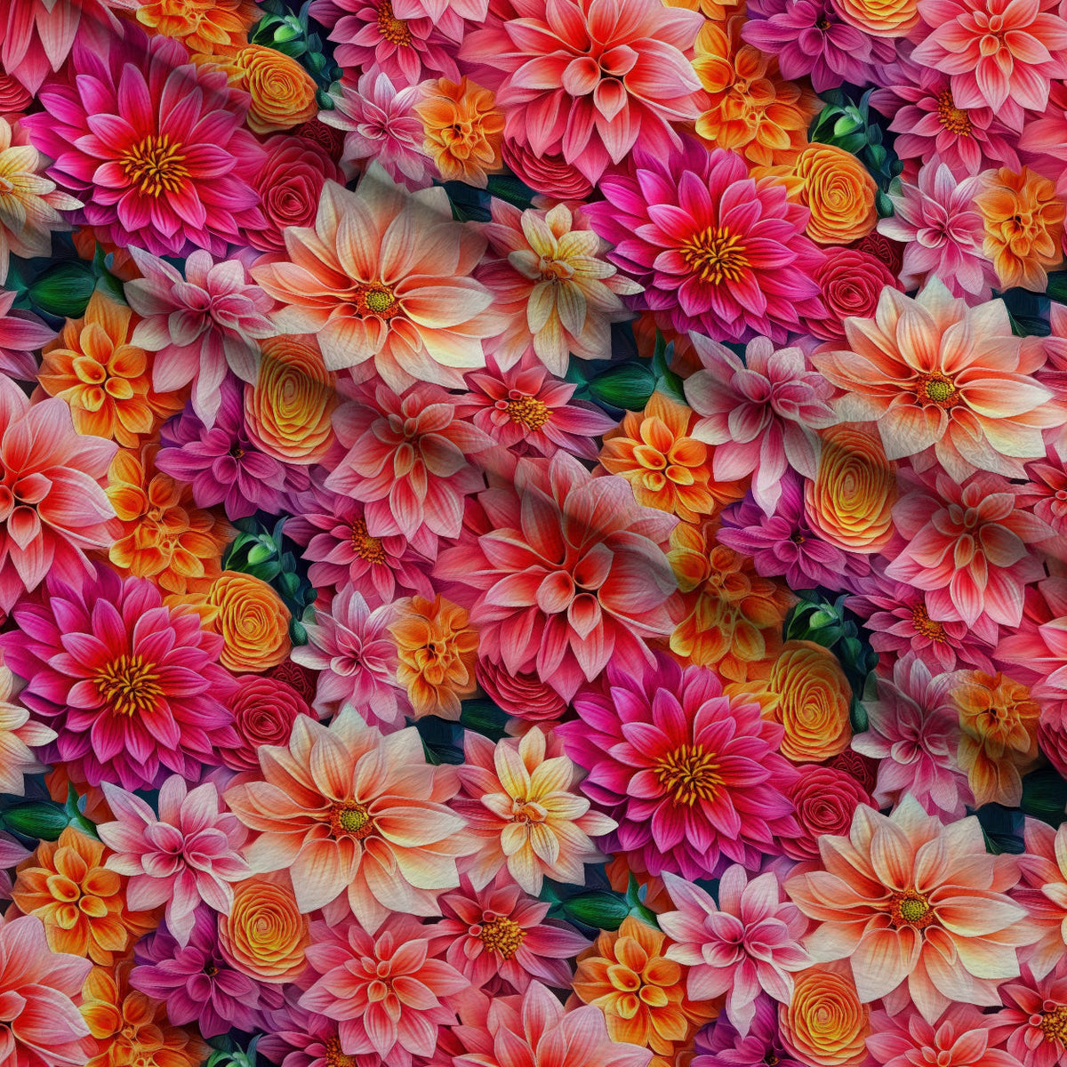 Dahlia Dreams Pattern 9 Minky Fabric