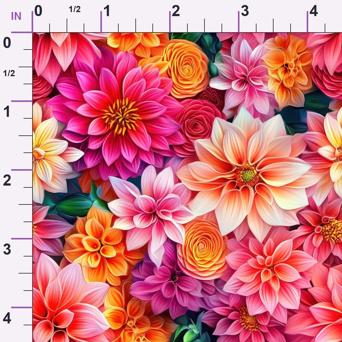 Dahlia Dreams Pattern 9 Minky Fabric