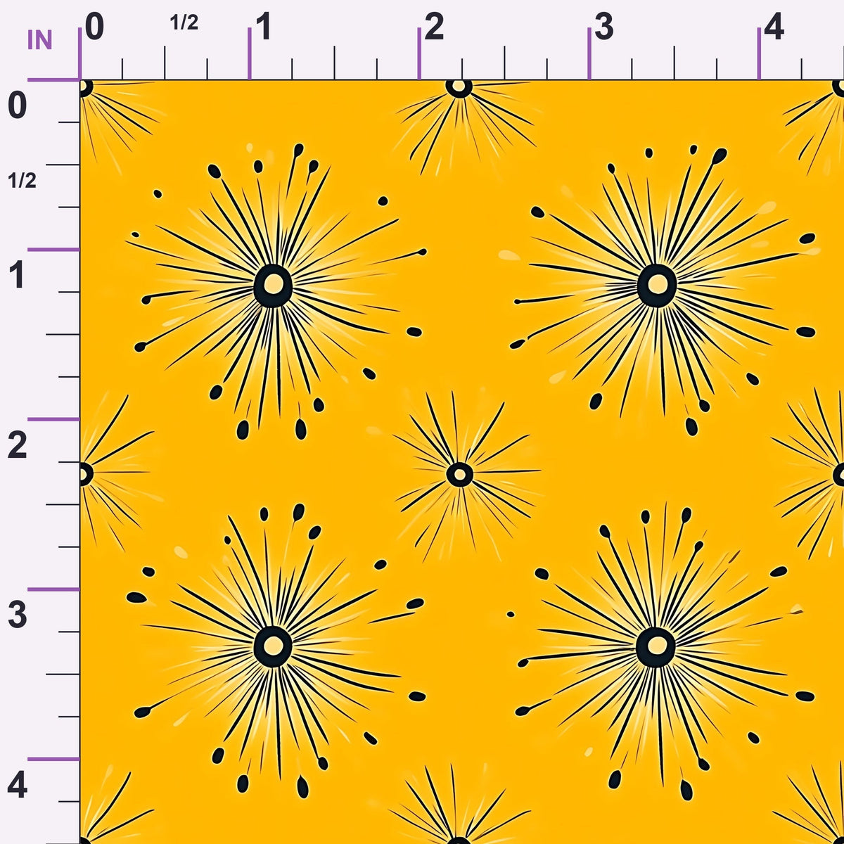 Dandelion Sparklers Pattern 4 Minky Fabric