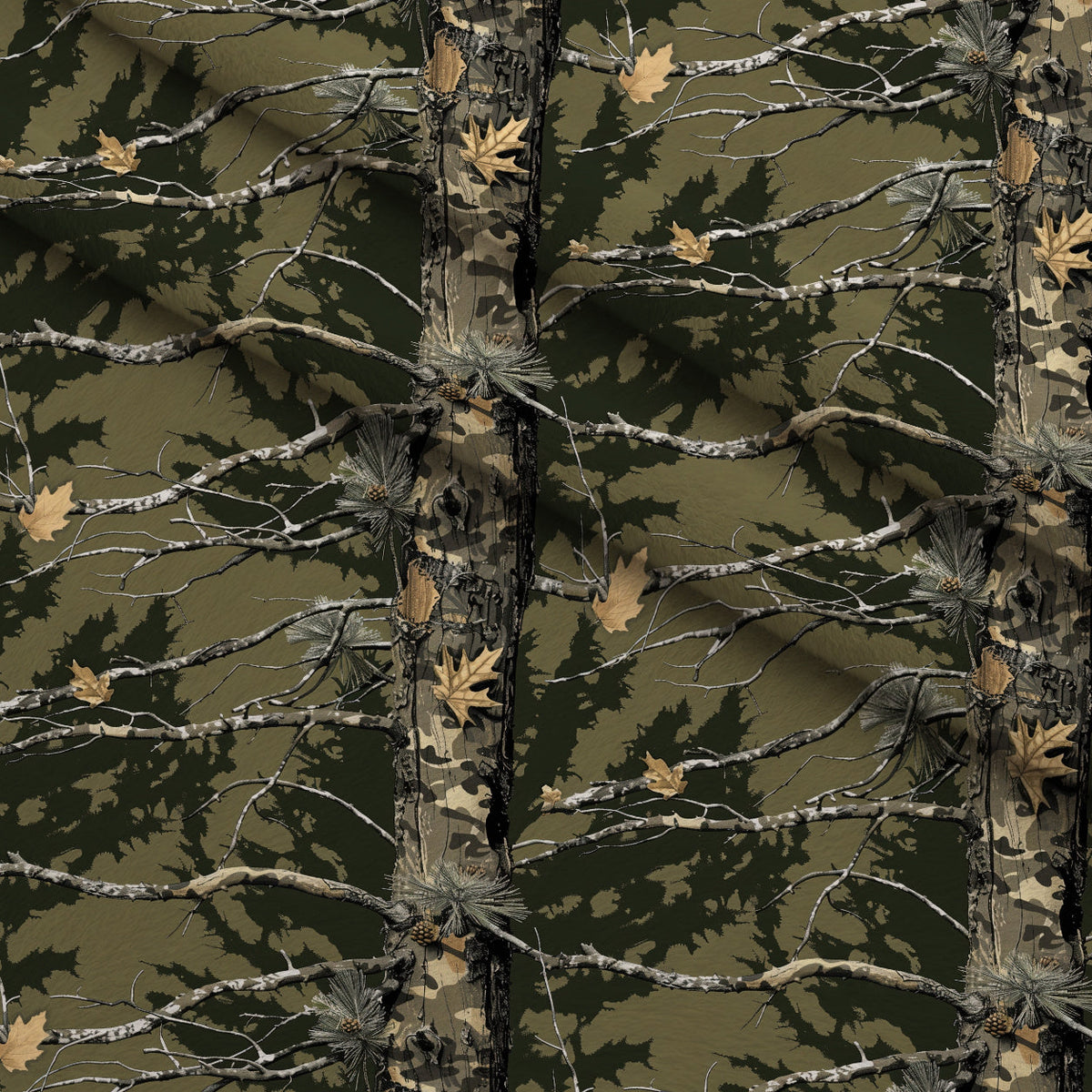 Deep Woods Pattern 2 Minky Fabric