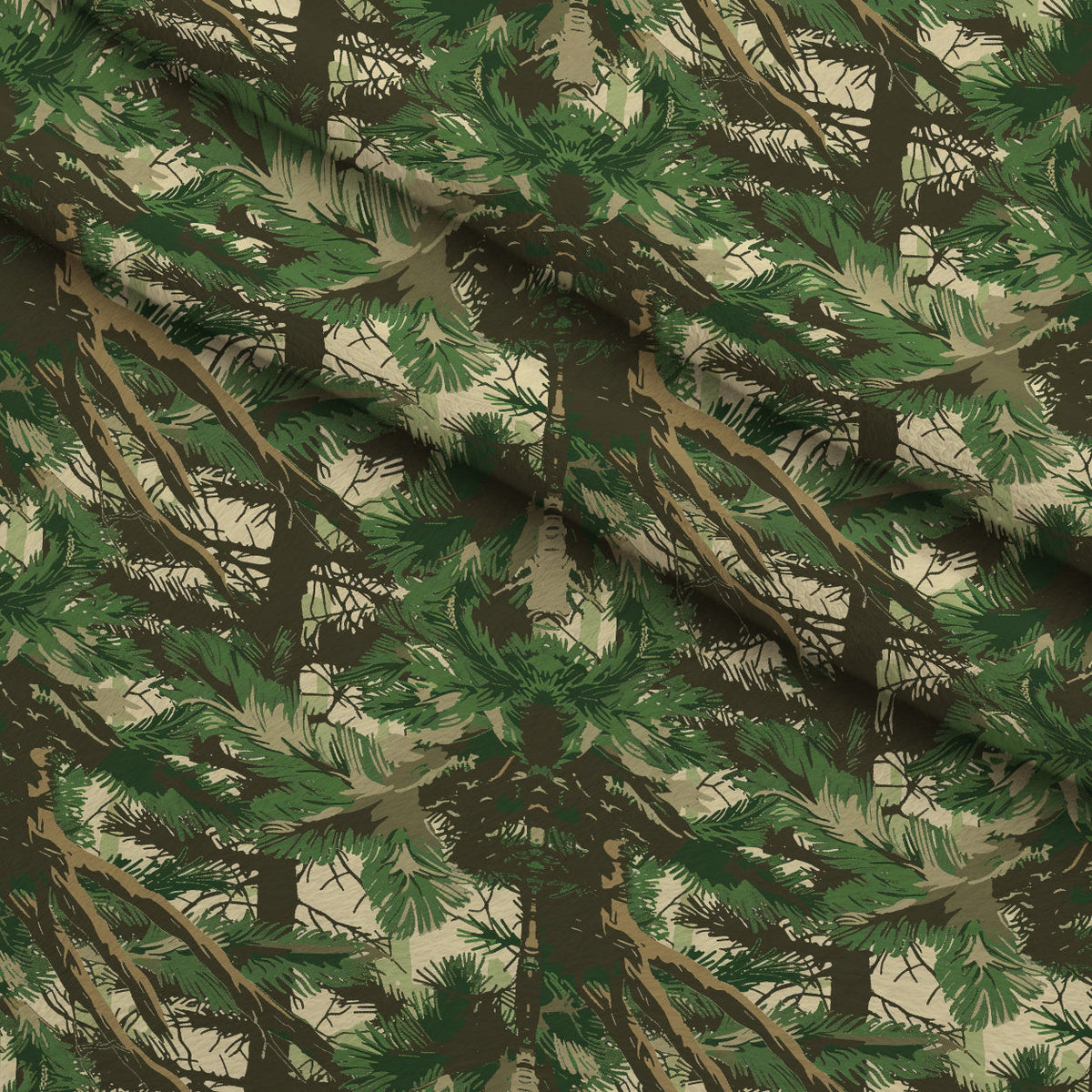 Deep Woods Pattern 3 Minky Fabric