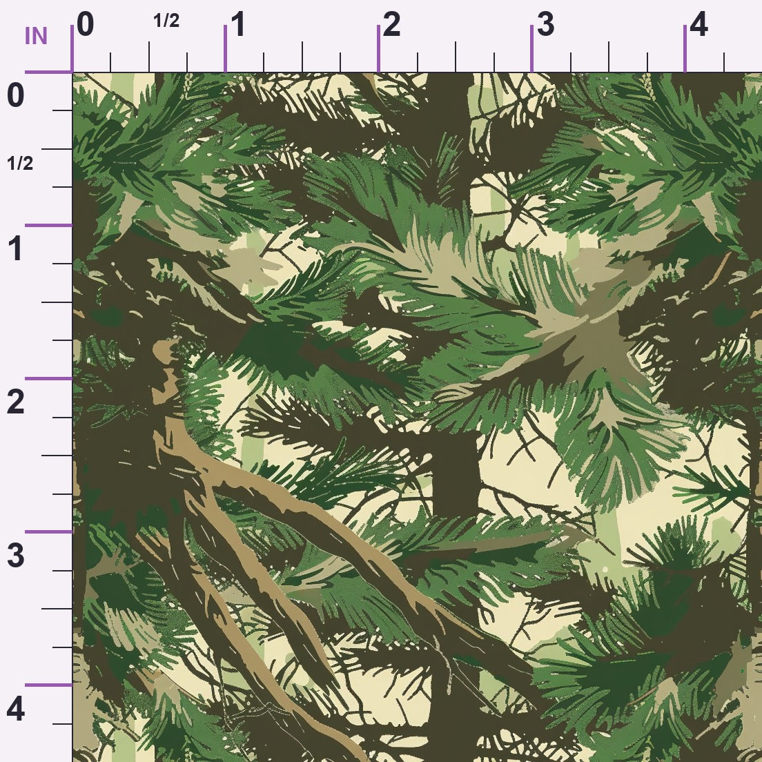 Deep Woods Pattern 3 Minky Fabric