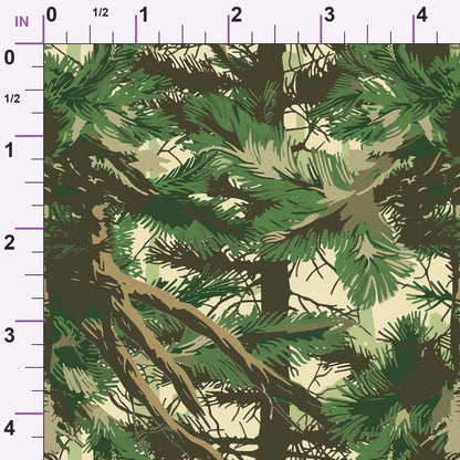 Deep Woods Pattern 3 Minky Fabric