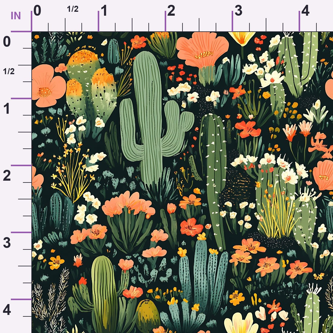Desert Blooms Pattern 13 Minky Fabric