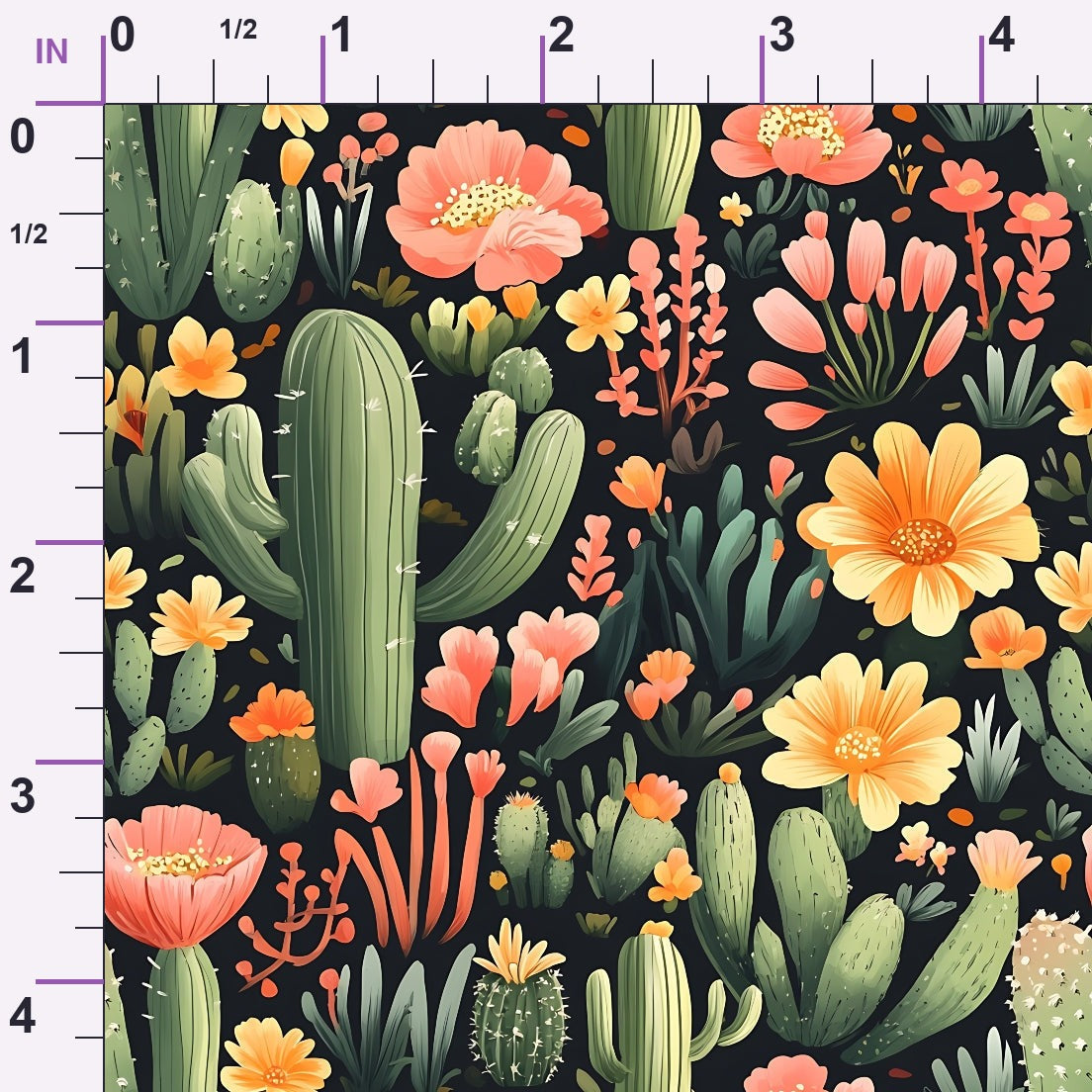 Desert Blooms Pattern 18 Minky Fabric