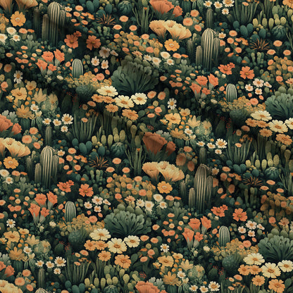 Desert Blooms Pattern 2 Minky Fabric