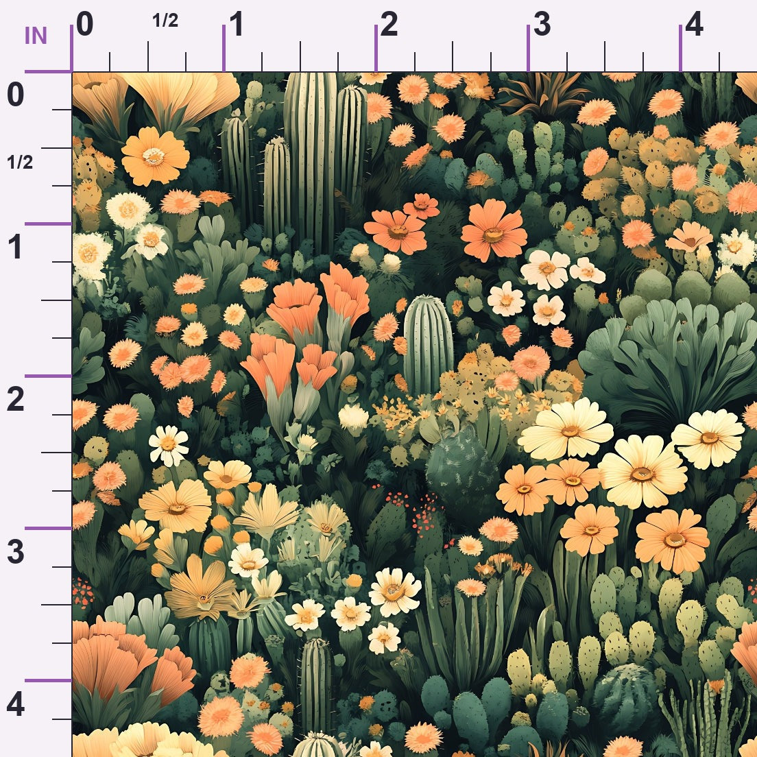 Desert Blooms Pattern 2 Minky Fabric
