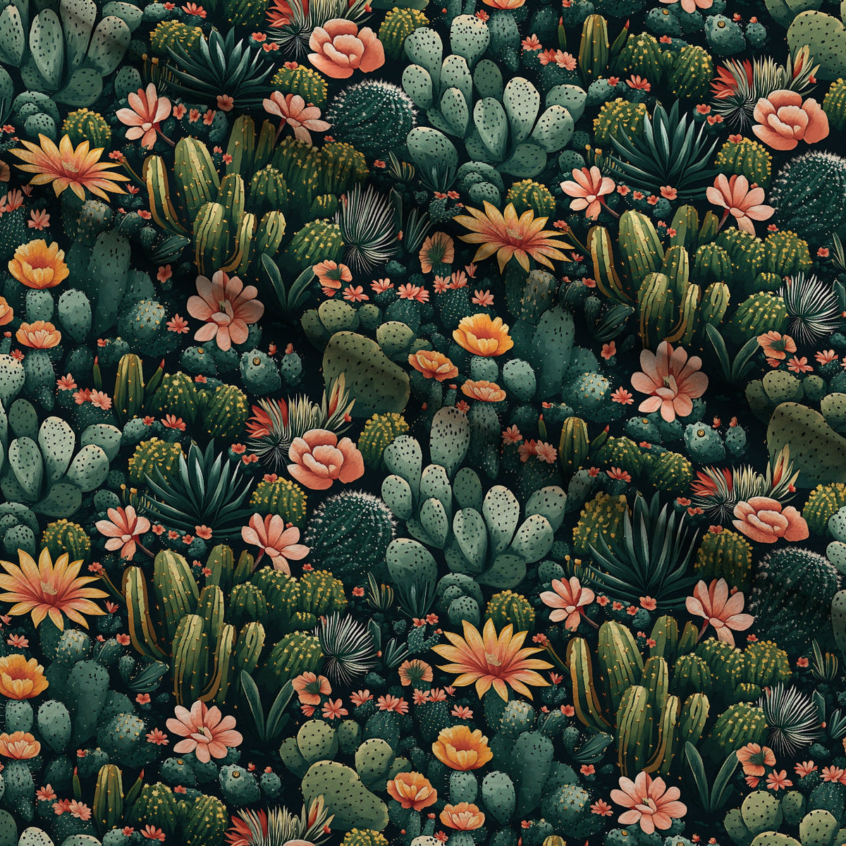 Desert Blooms Pattern 3 Minky Fabric