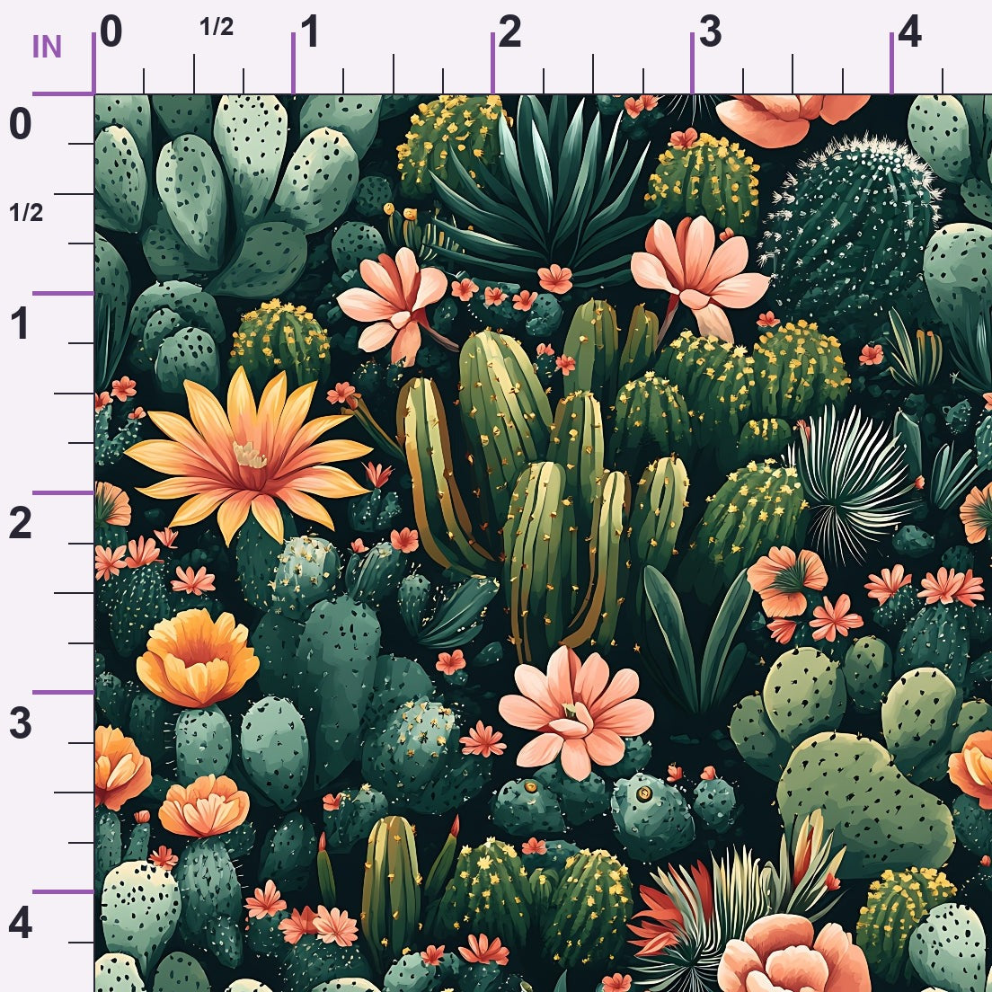 Desert Blooms Pattern 3 Minky Fabric
